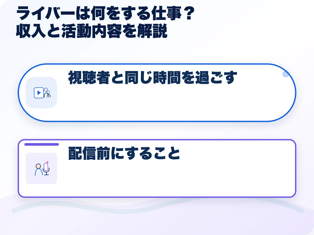ライバーは何をする仕事?収入と活動内容を解説の全体像