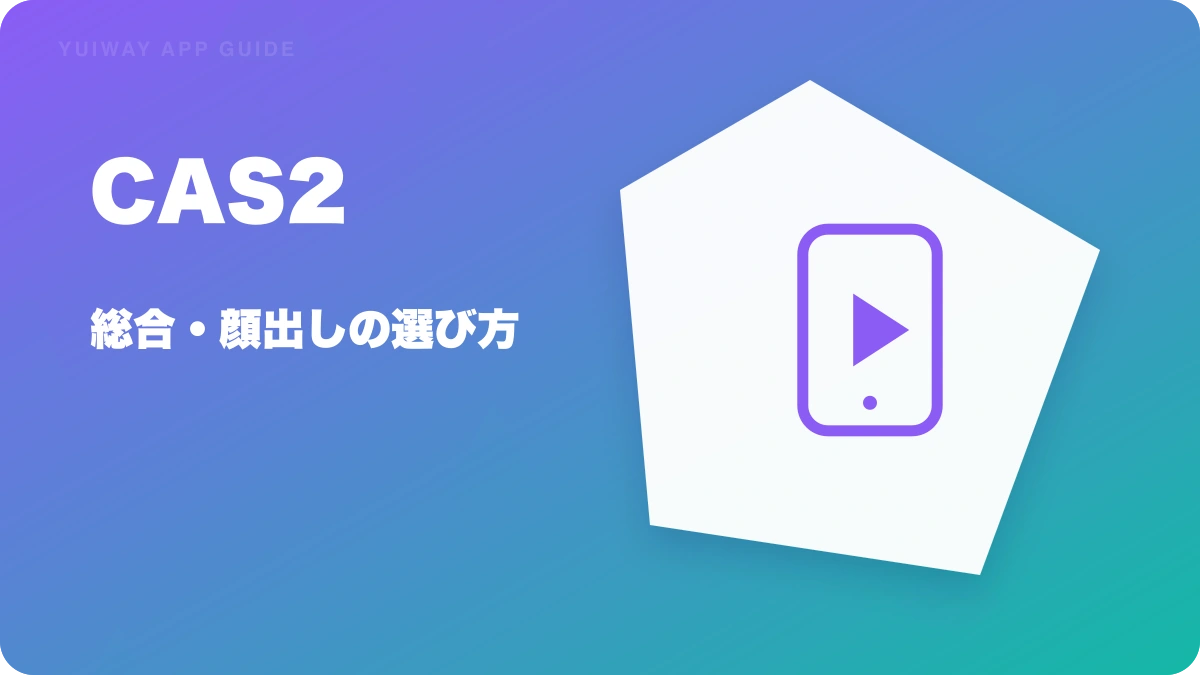 CAS2（キャスツー）の特徴と始め方を示す画像