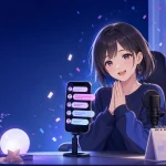 イベント終了後に視聴者へ感謝を伝え次回配信を予定する配信者