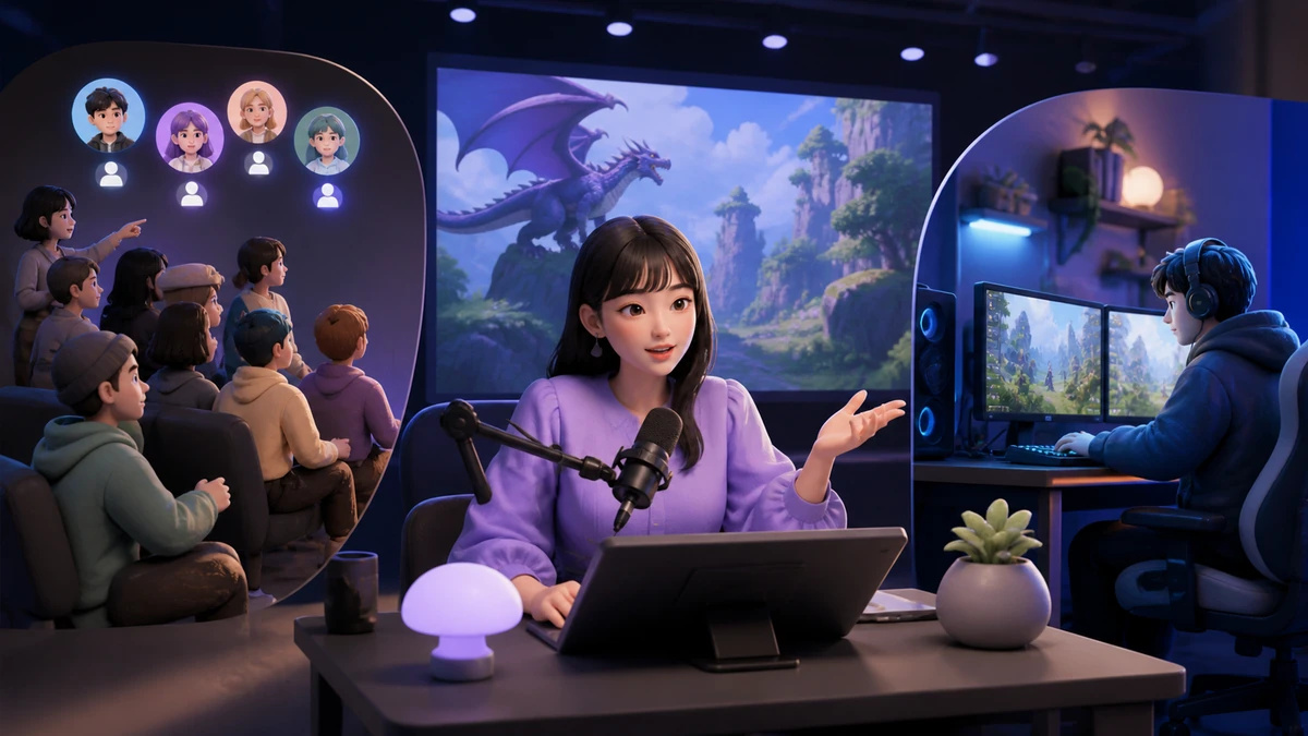 Discord Go Live（ディスコード・ゴーライブ）の特徴と始め方を場面で説明する画像