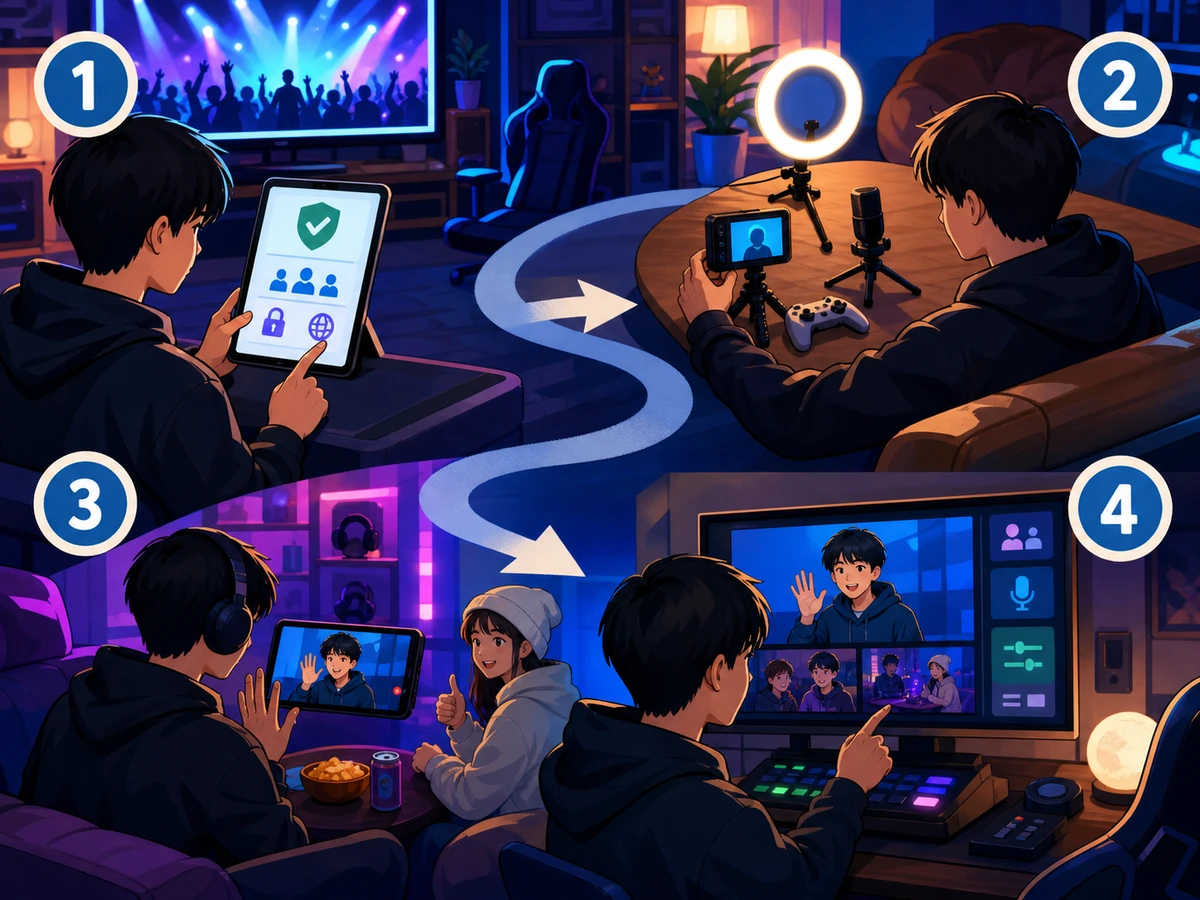 Telegram Live Streams(テレグラム・ライブストリーム)で最初に試す機能と会話の流れ