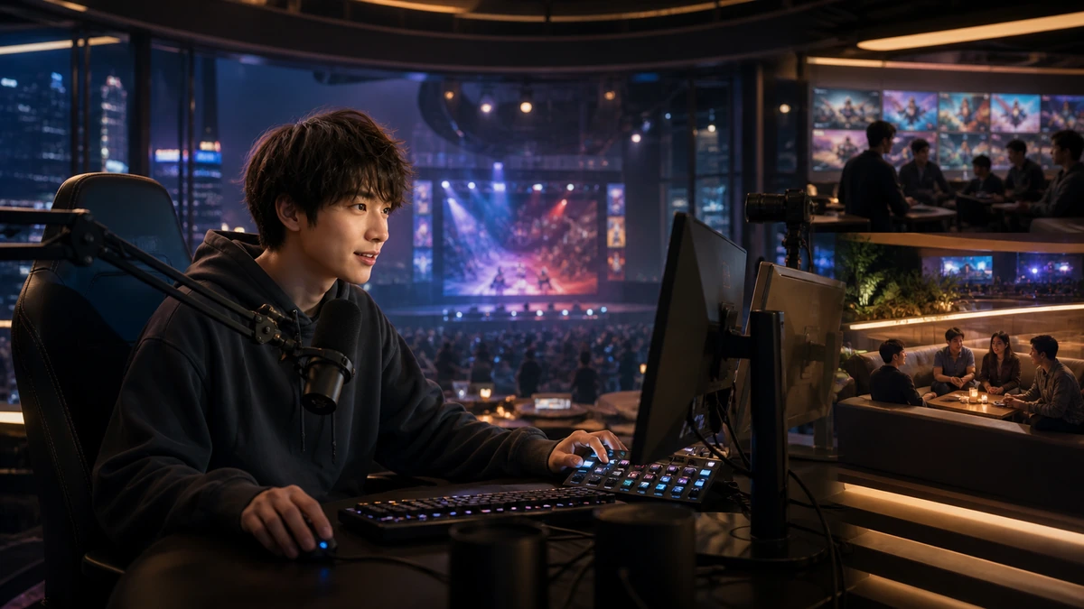 DLive（ディーライブ）の特徴と始め方を場面で説明する画像