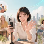 YouNow(ユーナウ)の特徴と始め方を場面で説明する画像