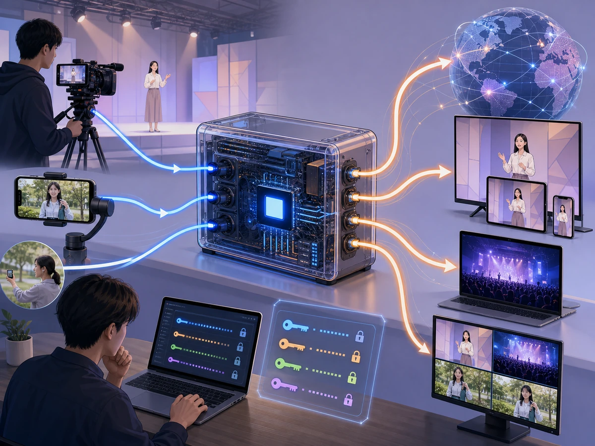 Larix Broadcaster(ラリックス・ブロードキャスター)の配信形式と利用場面の全体像